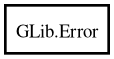 Object hierarchy for Error